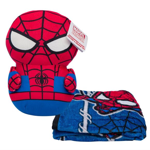 Spiderman Doll Hugger Pillow and Throw Blanket Set - Picture 1 of 1